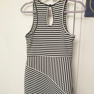 NWT Stripped black and white Sleeveless Dress